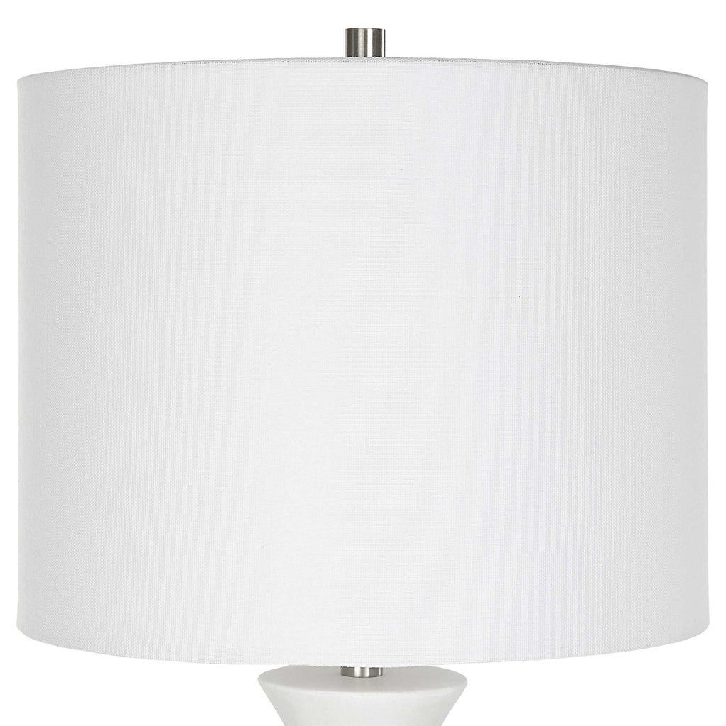 Fountain White Marble Buffet Lamp