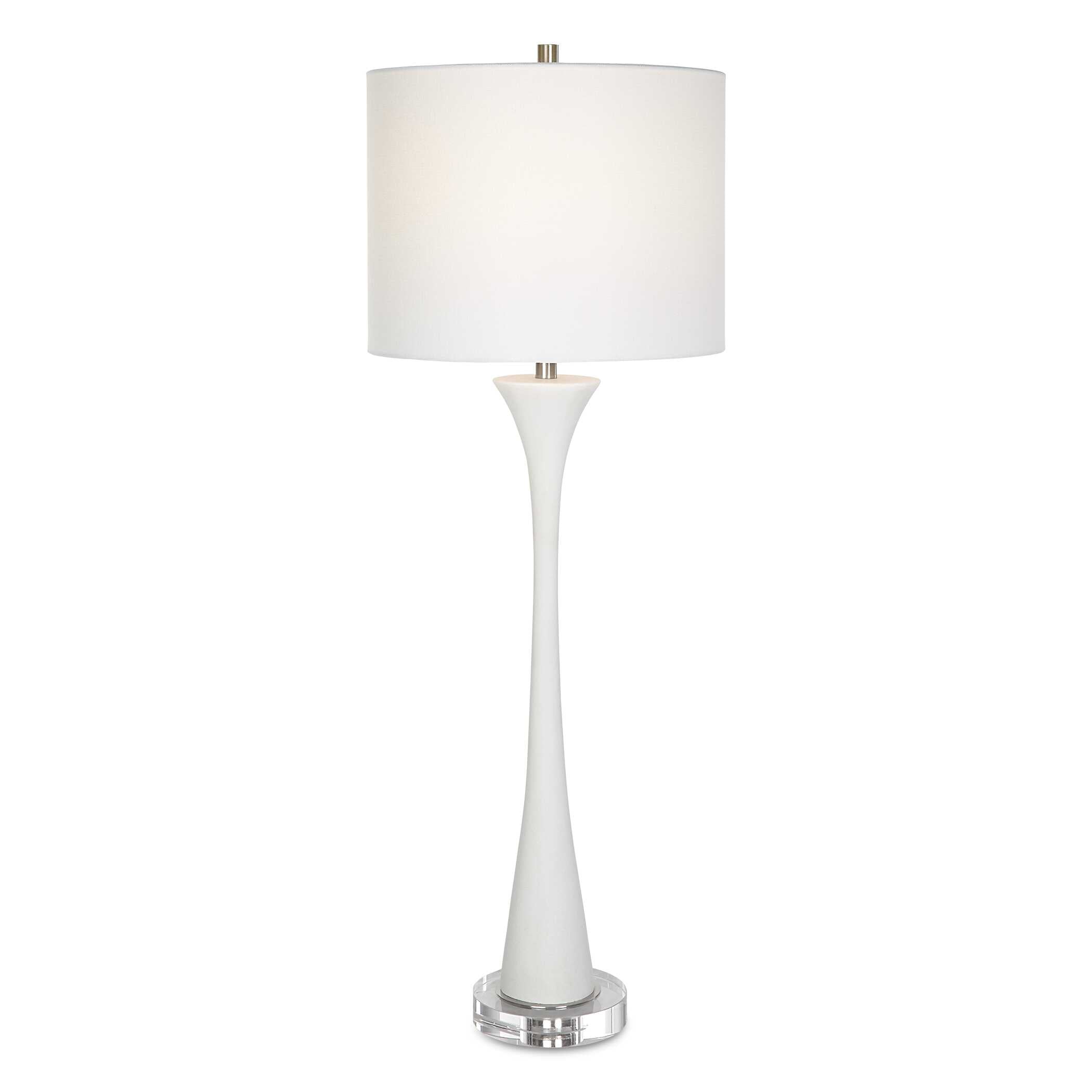 Fountain White Marble Buffet Lamp