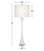 Fountain White Marble Buffet Lamp