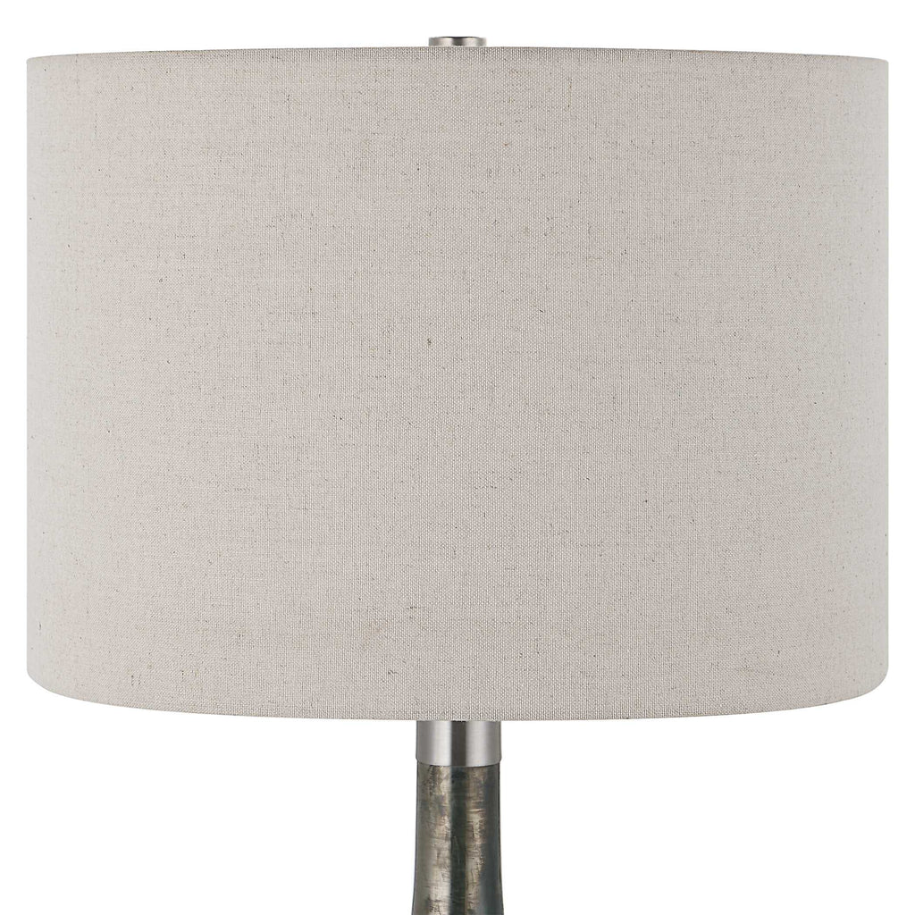 Contour Metallic Glass Table Lamp