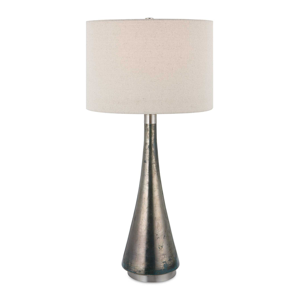 Contour Metallic Glass Table Lamp