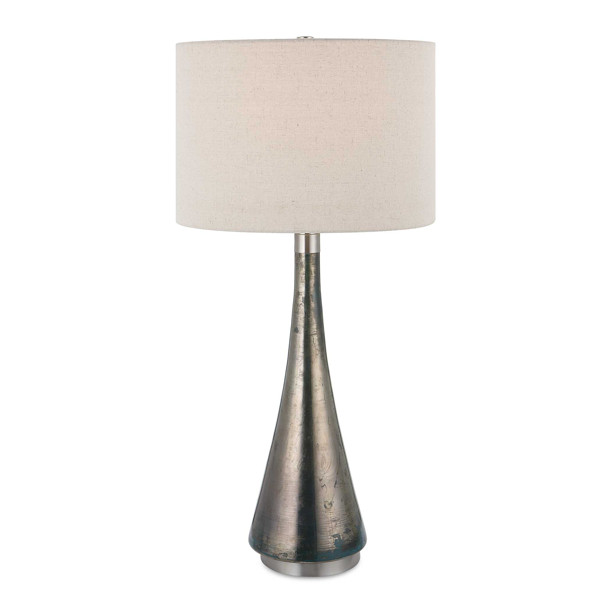 Contour Metallic Glass Table Lamp