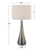 Contour Metallic Glass Table Lamp