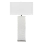 Pillar White Marble Table Lamp