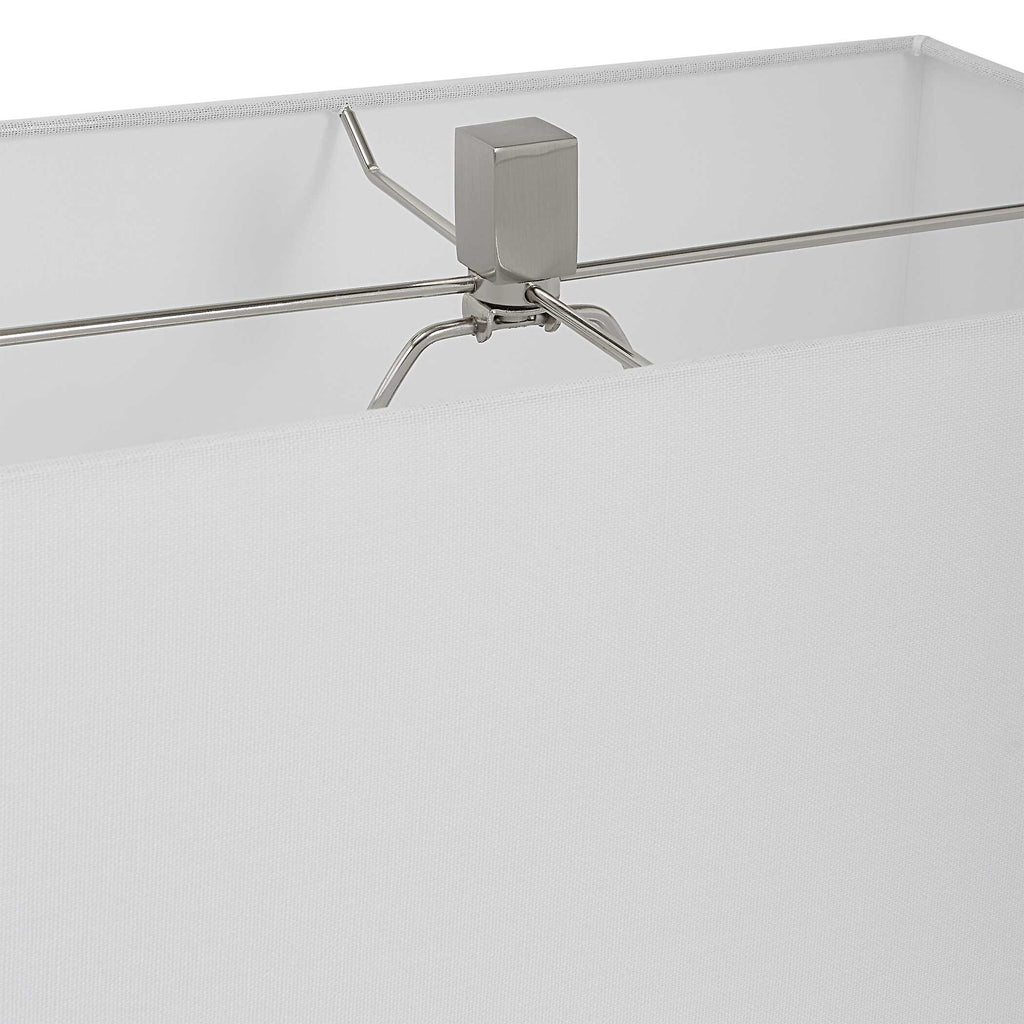 Pillar White Marble Table Lamp