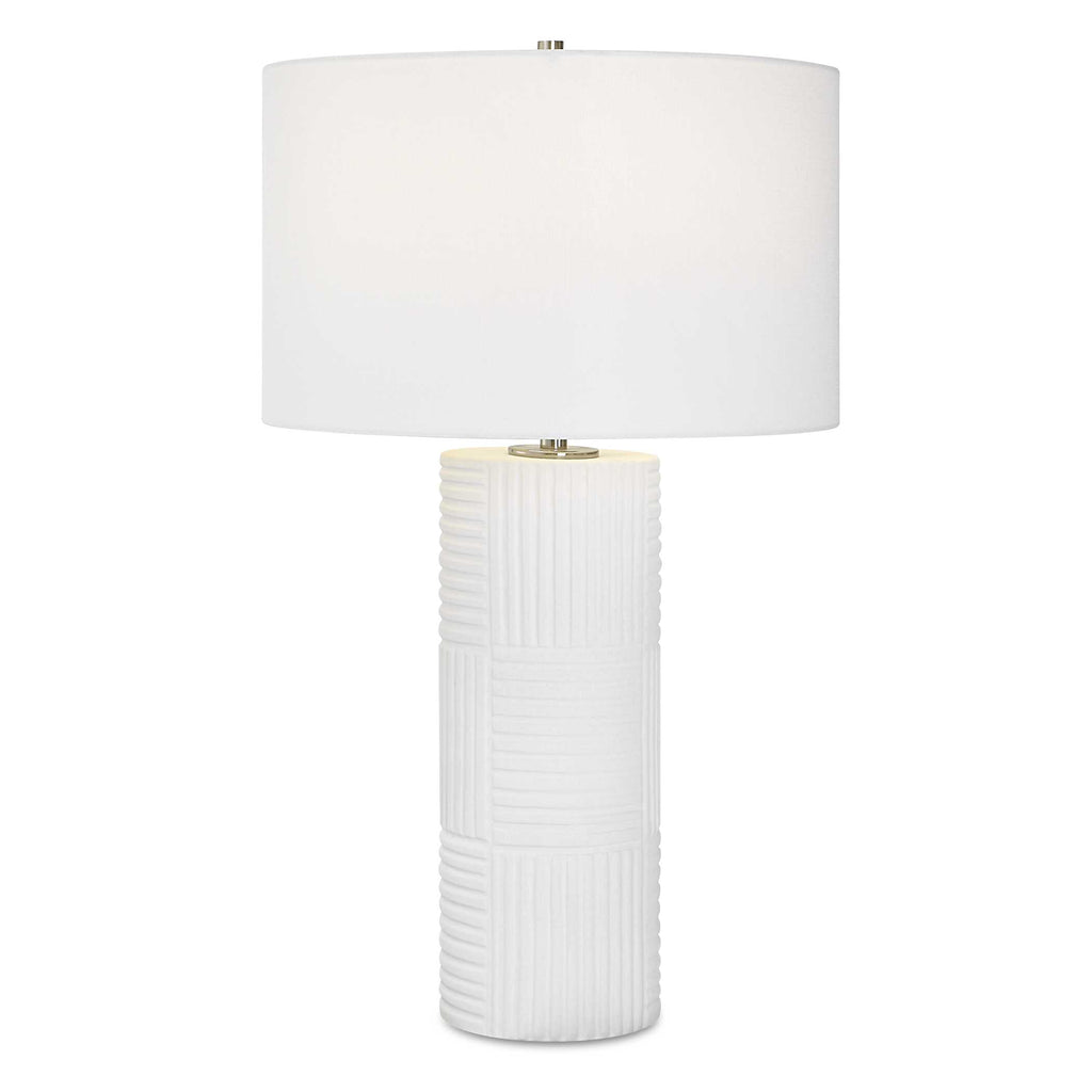 Patchwork White Table Lamp