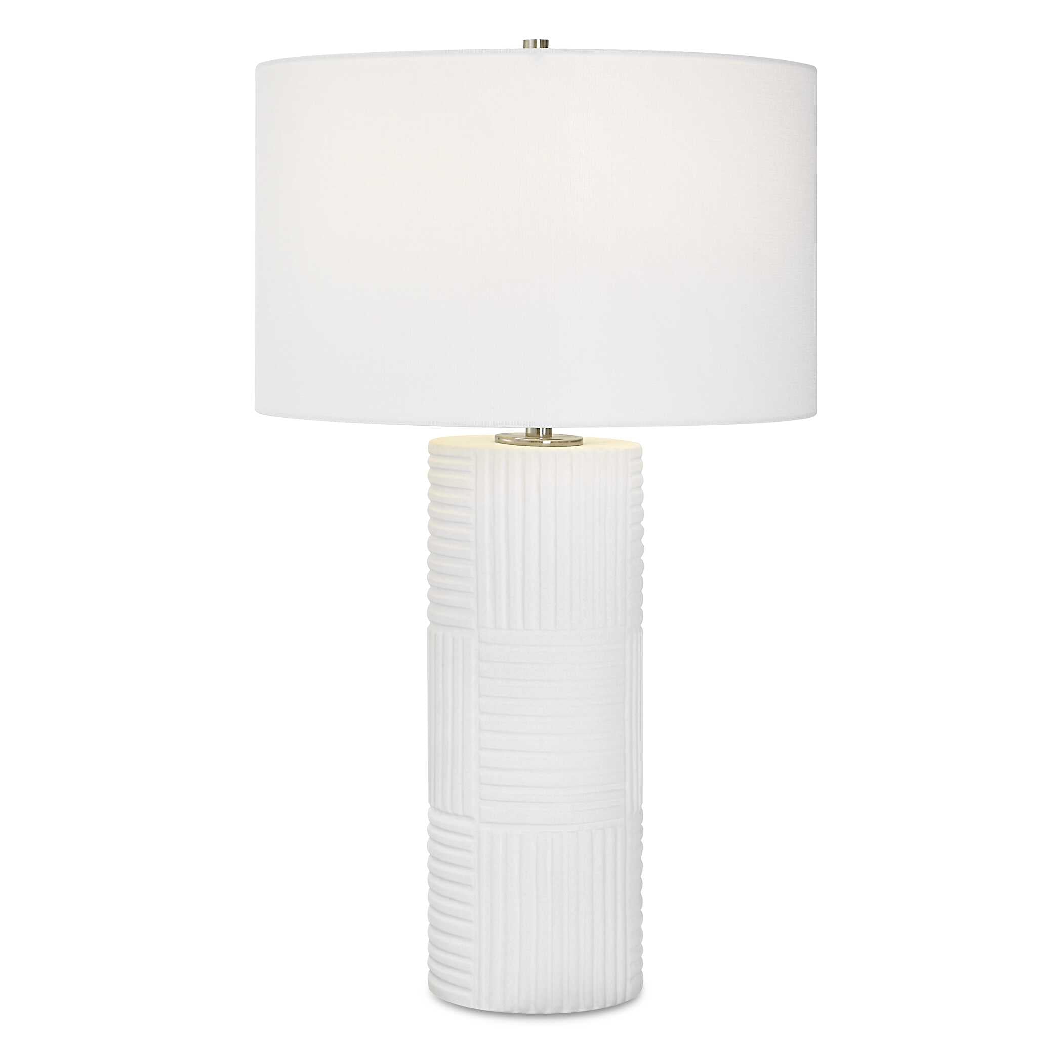 Patchwork White Table Lamp