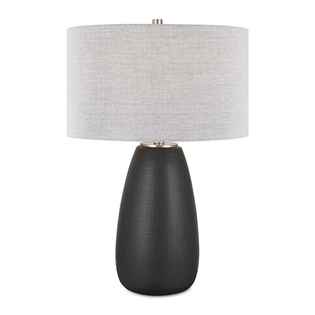 Twilight Satin Black Table Lamp