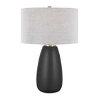 Twilight Satin Black Table Lamp