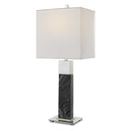 Pilaster Black Marble Table Lamp