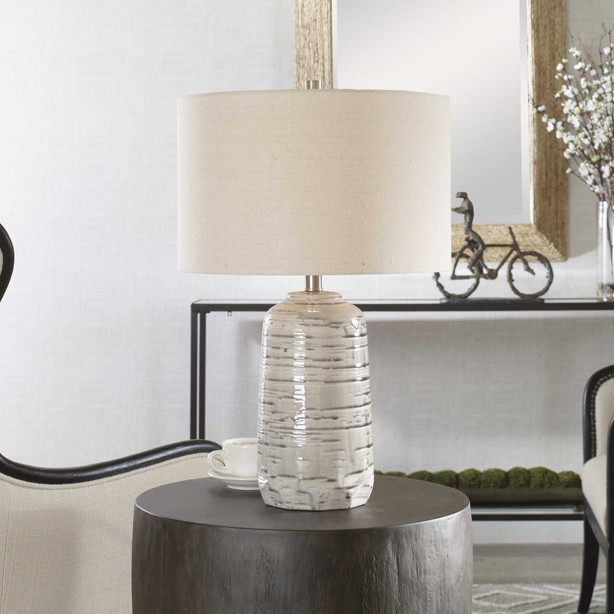 Cyclone Ivory Table Lamp