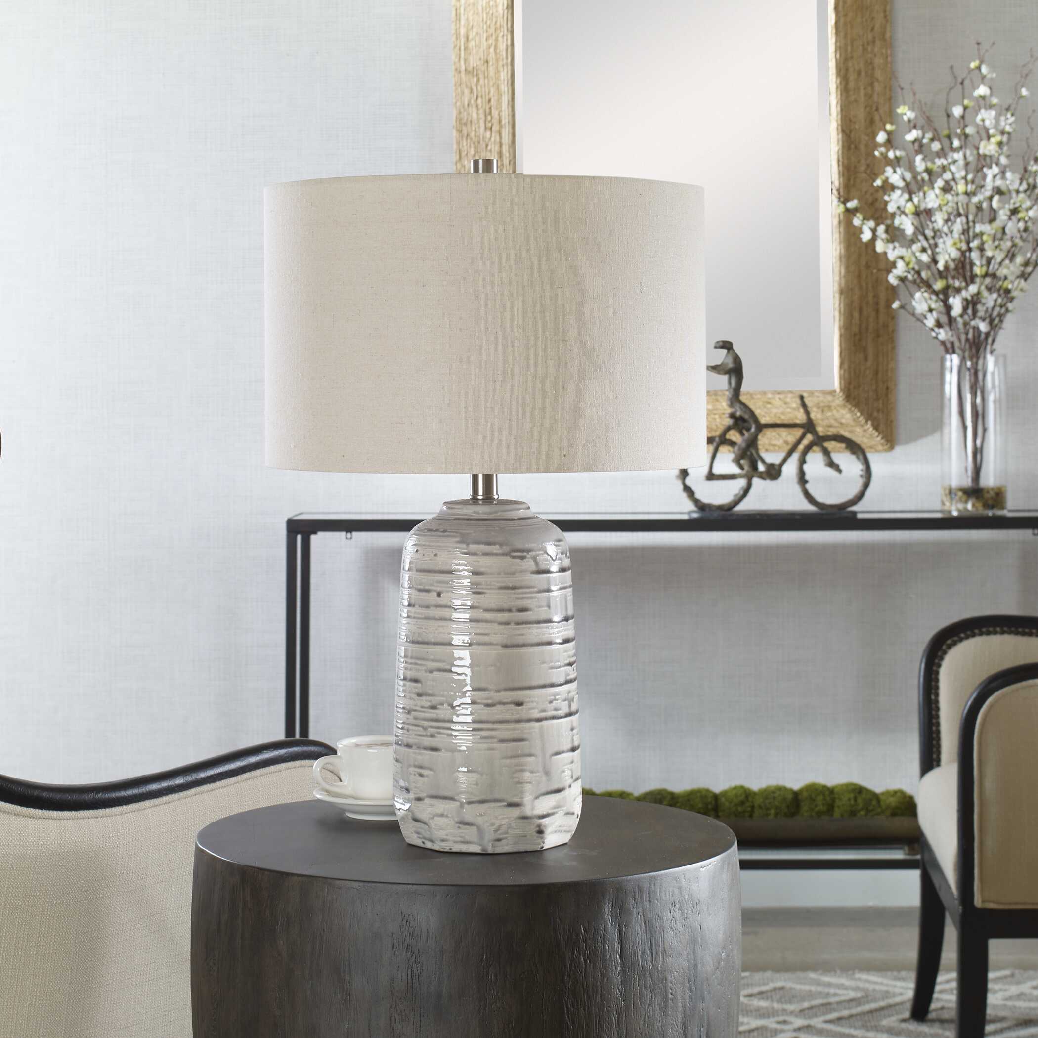 Cyclone Ivory Table Lamp