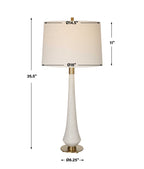 Marille Ivory Stone Table Lamp
