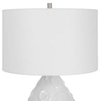Loop White Glaze Table Lamp