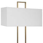 Column White Marble Table Lamp