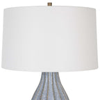 Veston Blue Glaze Table Lamp