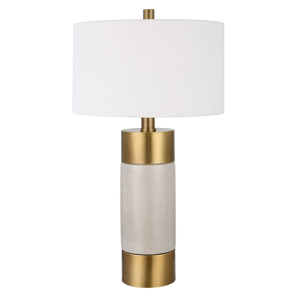Adelia Ivory & Brass Table Lamp