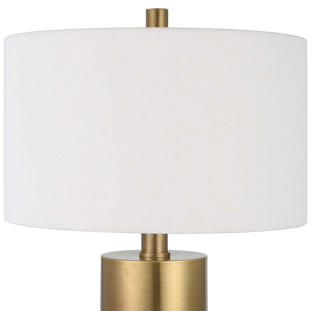 Adelia Ivory & Brass Table Lamp