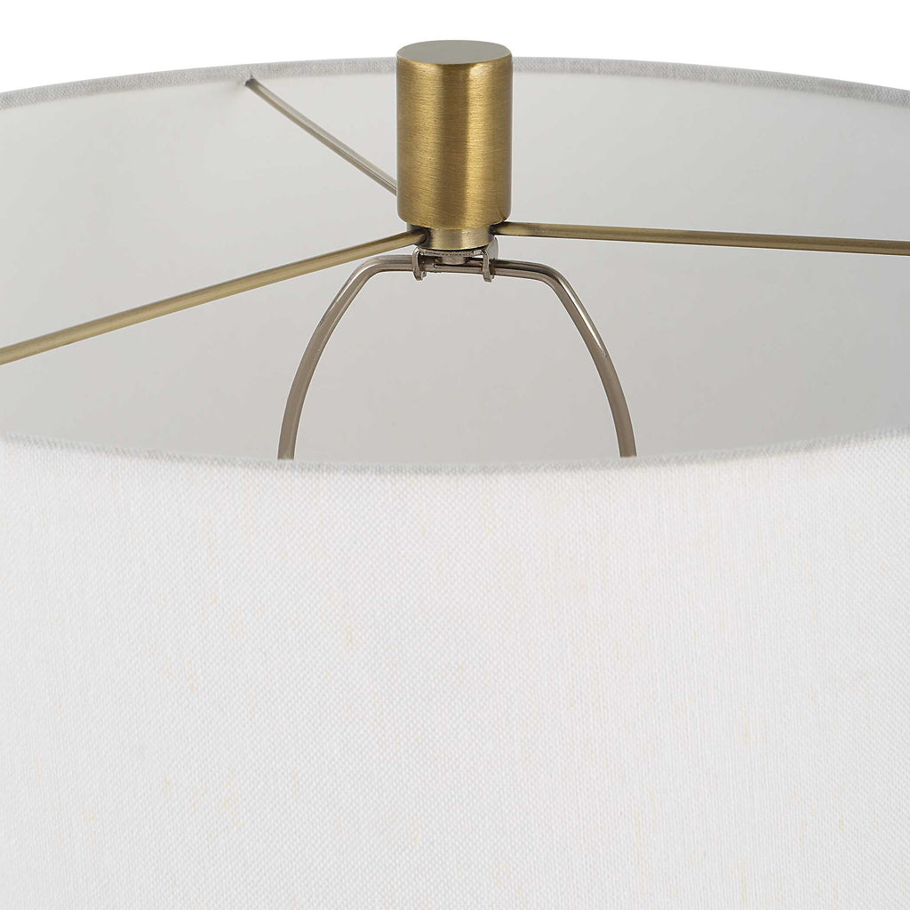 Adelia Ivory & Brass Table Lamp