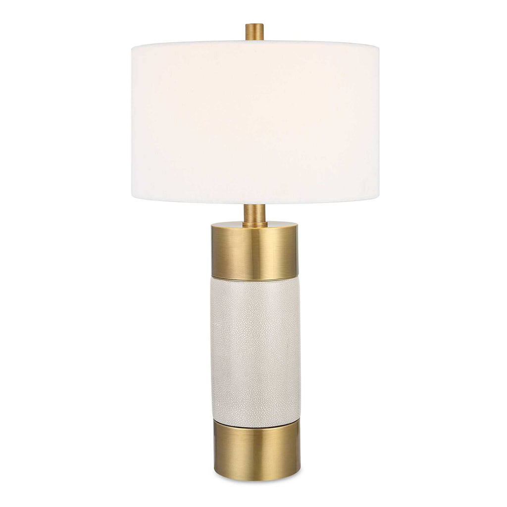 Adelia Ivory & Brass Table Lamp