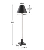 Pilot Black Buffet Lamp