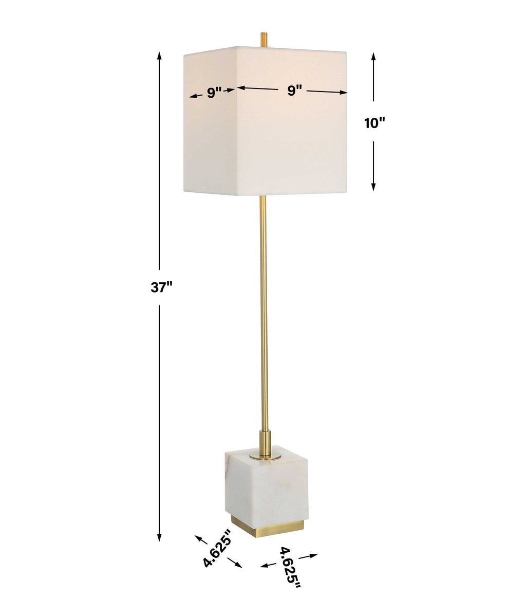 Escort Brass Buffet Lamp