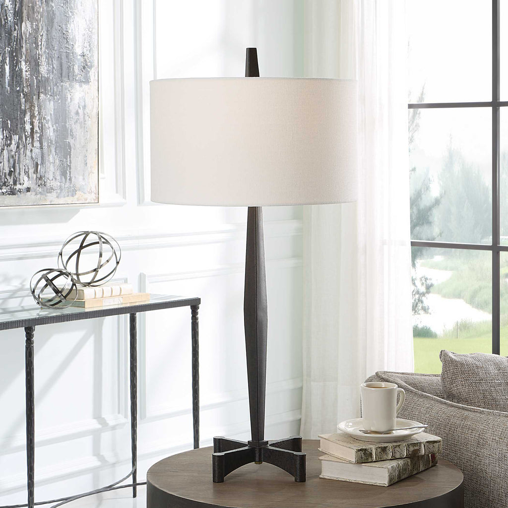 Counteract Rust Metal Table Lamp