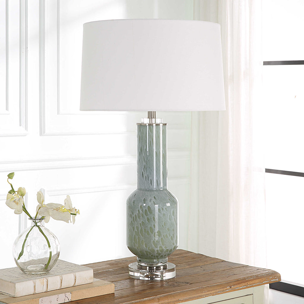 Imperia Aqua Gray Table Lamp