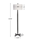 Counteract Rust Metal Floor Lamp