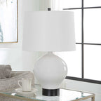 Collar Gloss White Table Lamp