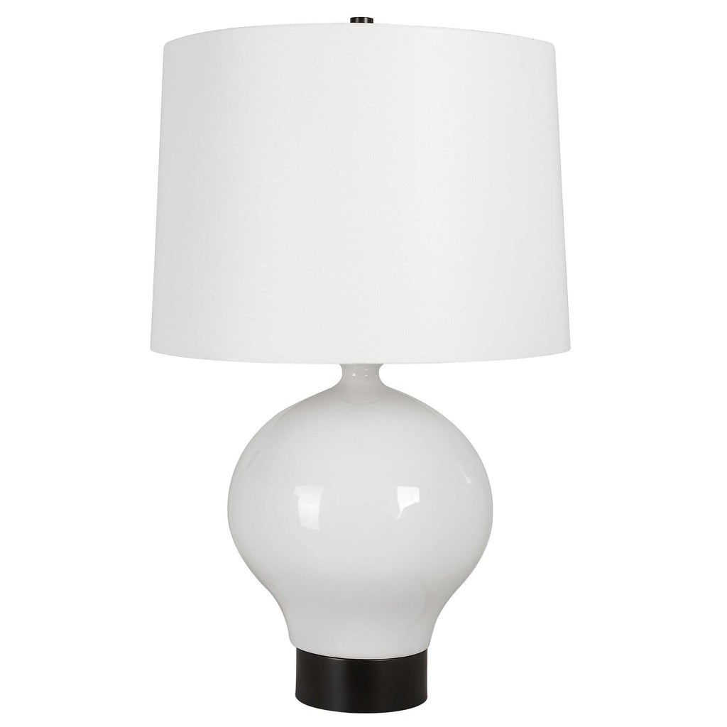 Collar Gloss White Table Lamp