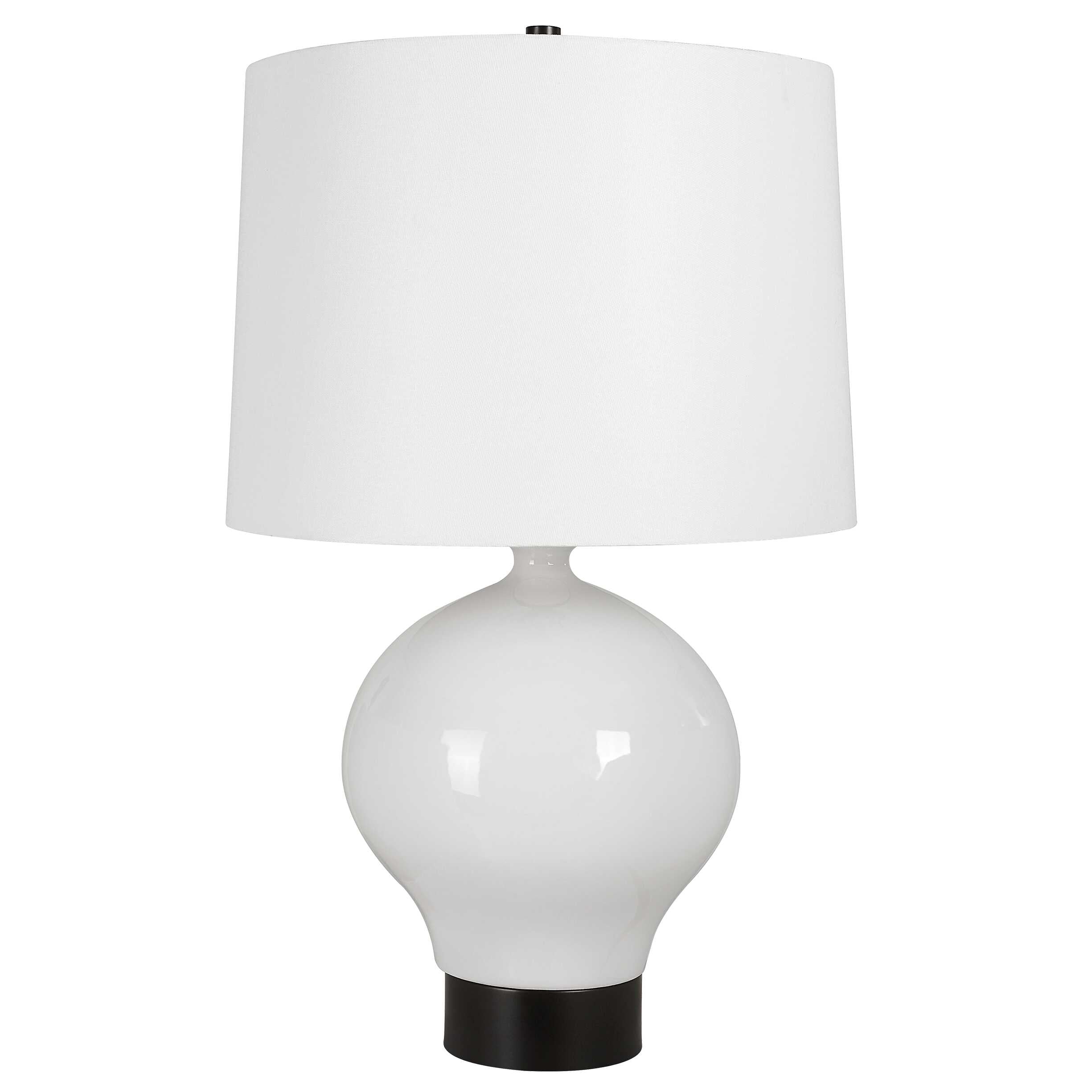 Collar Gloss White Table Lamp