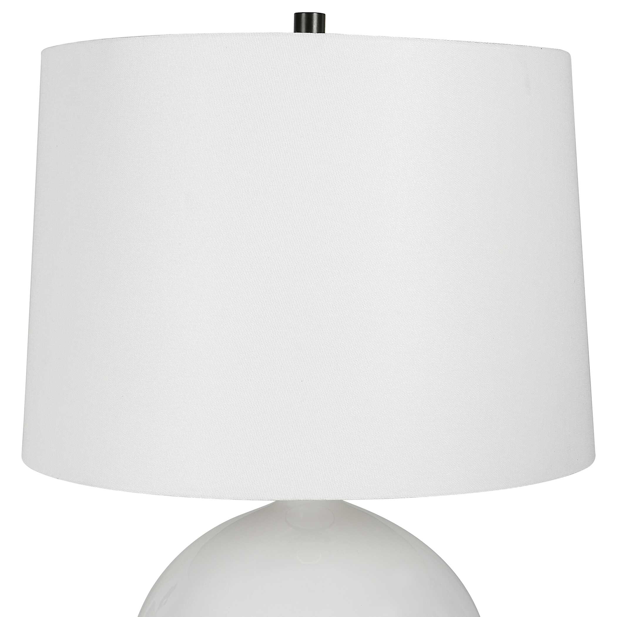 Collar Gloss White Table Lamp