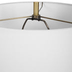 Coil Sculpted Blue Table Lamp