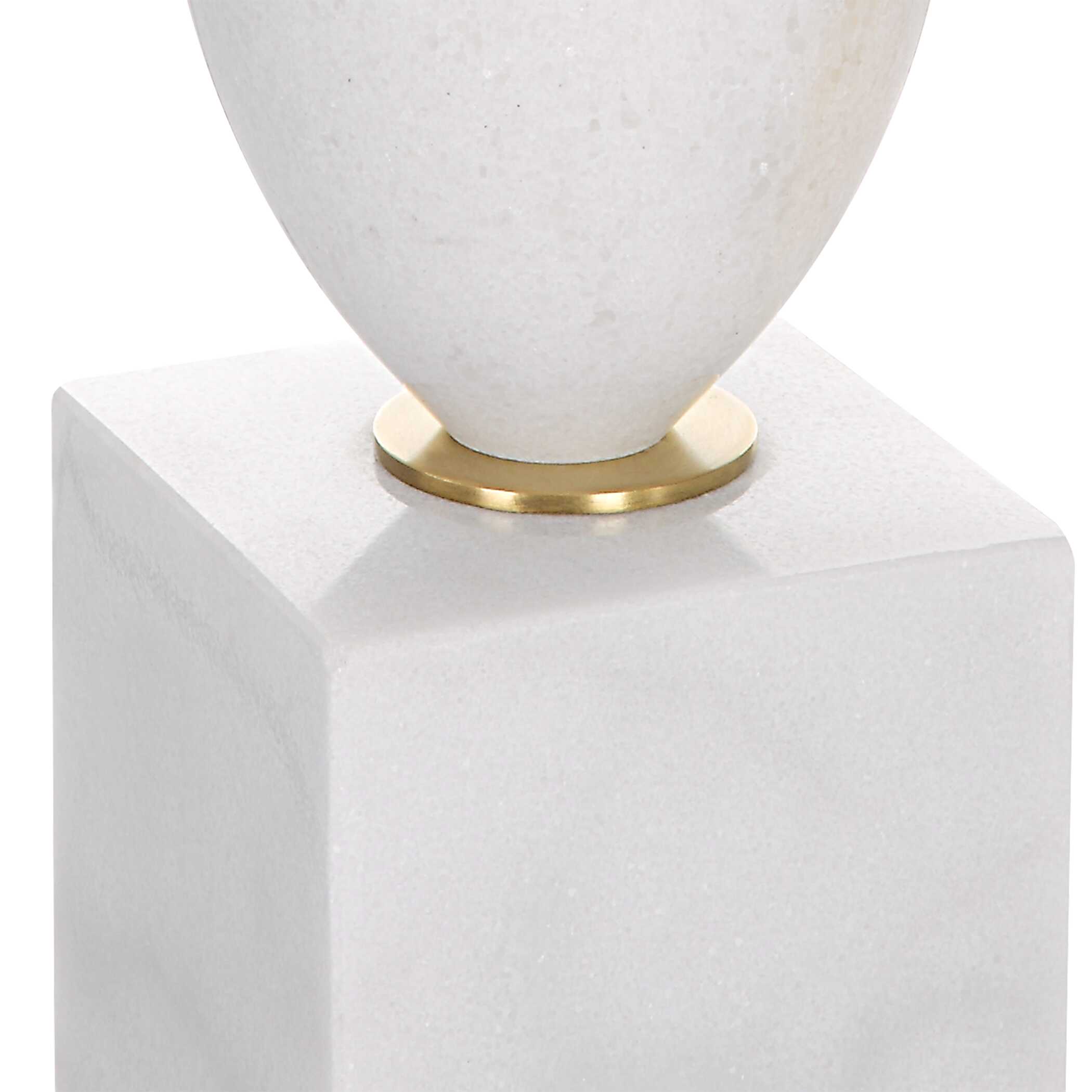 Regalia White Marble Table Lamp