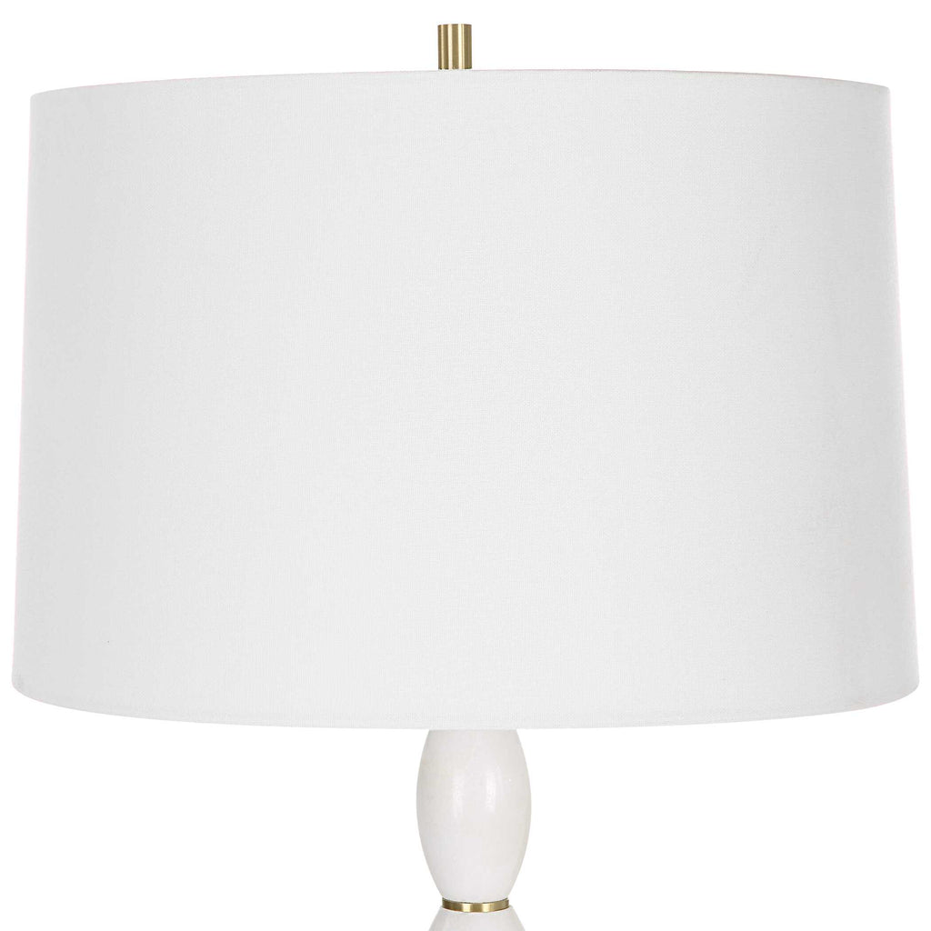 Regalia White Marble Table Lamp