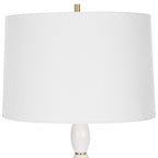 Regalia White Marble Table Lamp