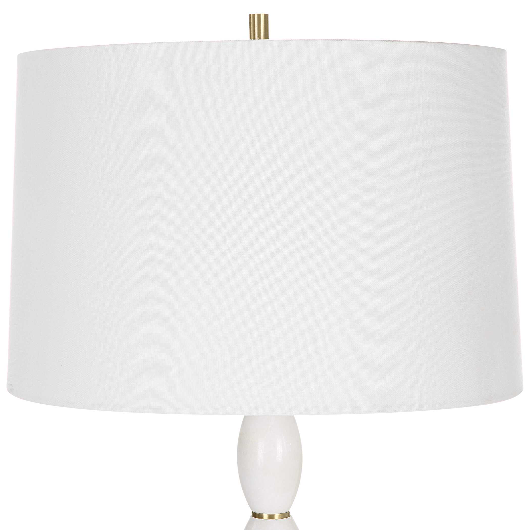 Regalia White Marble Table Lamp