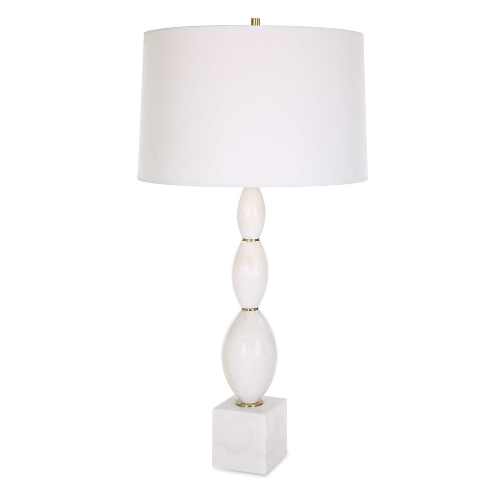 Regalia White Marble Table Lamp