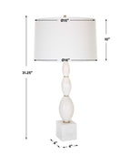 Regalia White Marble Table Lamp