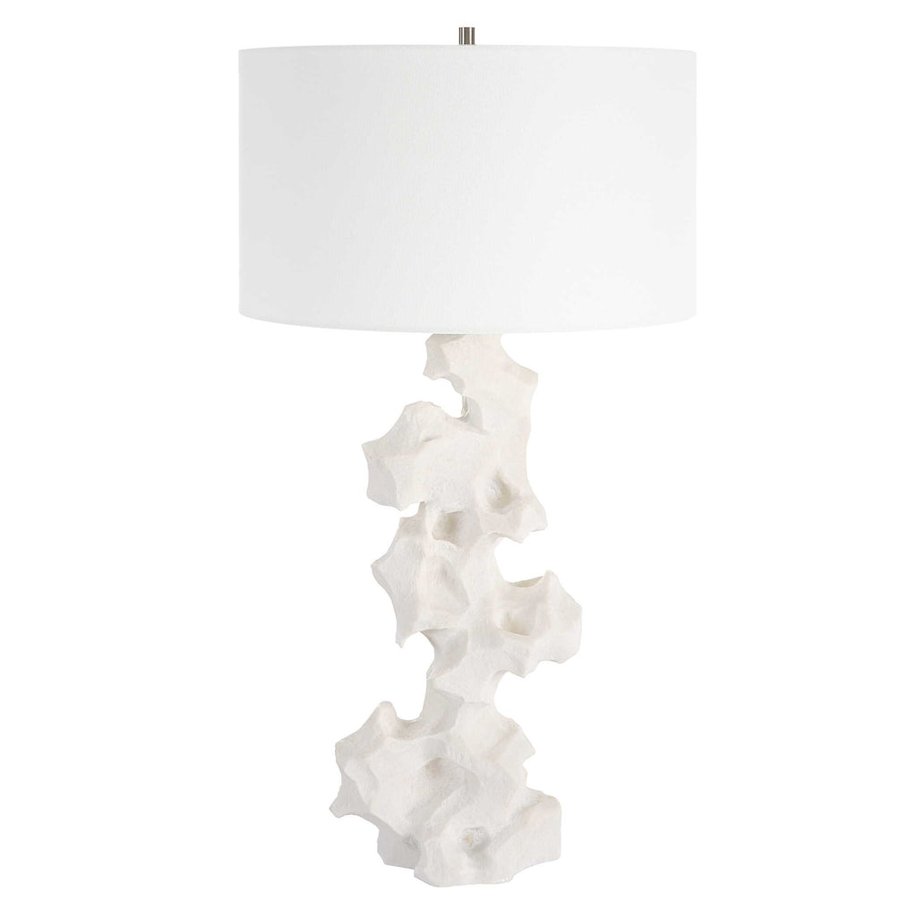 Remnant White Marble Table Lamp