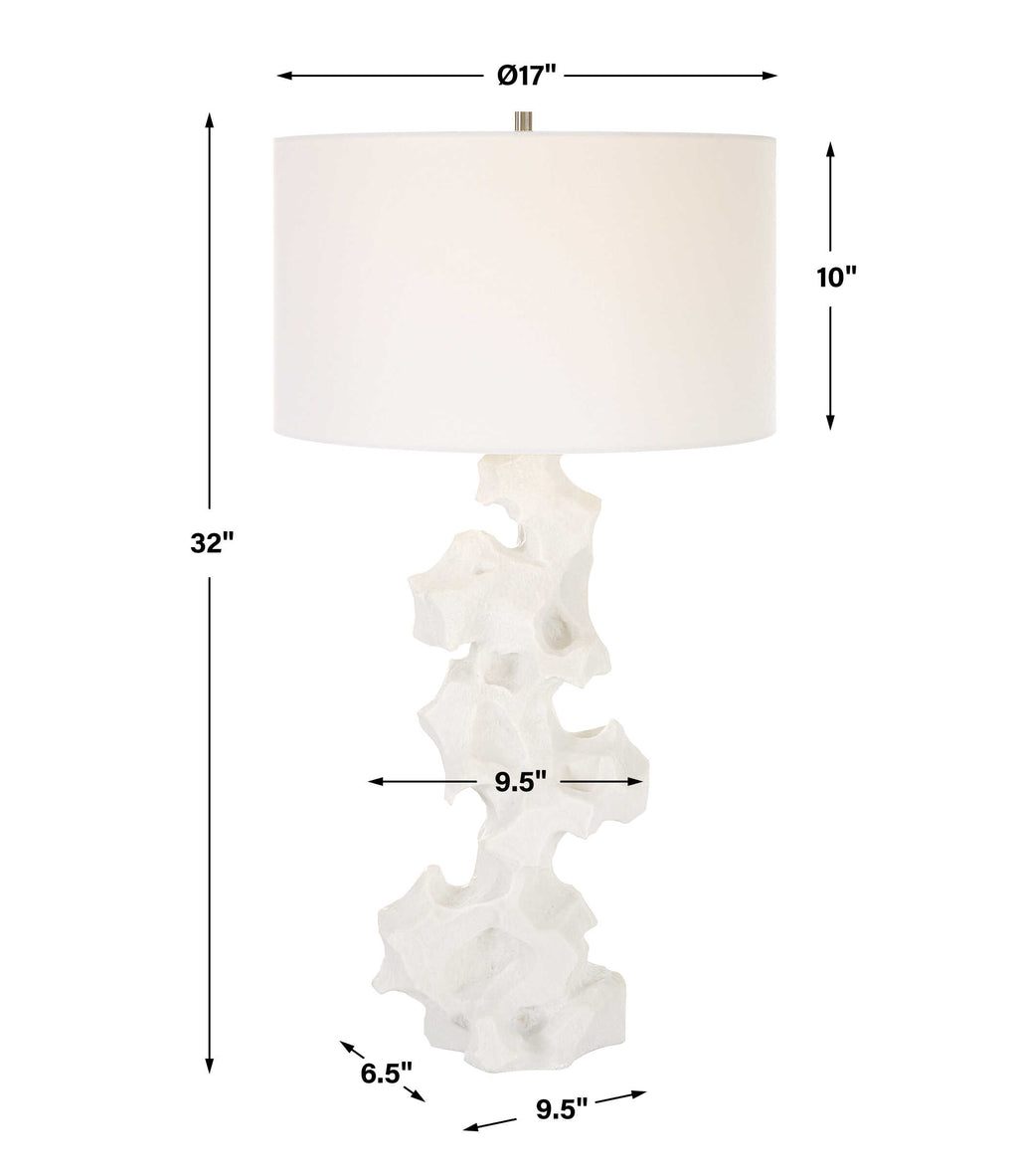 Remnant White Marble Table Lamp