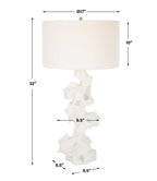 Remnant White Marble Table Lamp