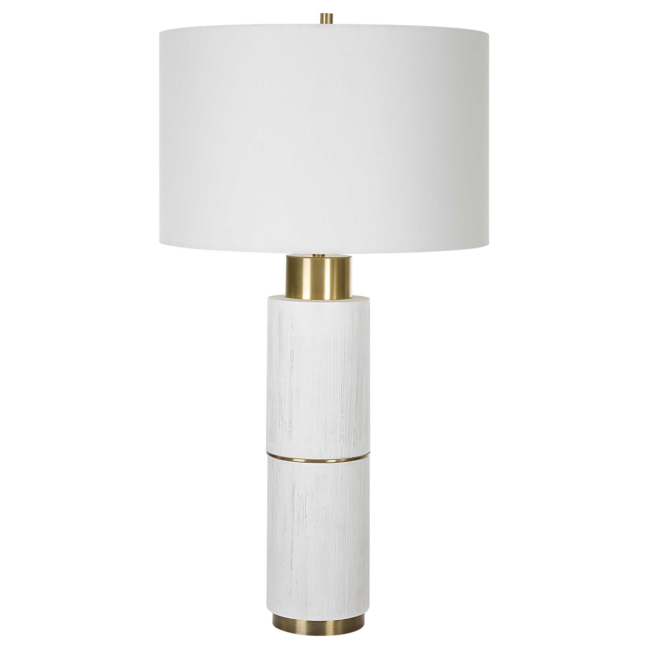 Ruse Whitewashed Table Lamp