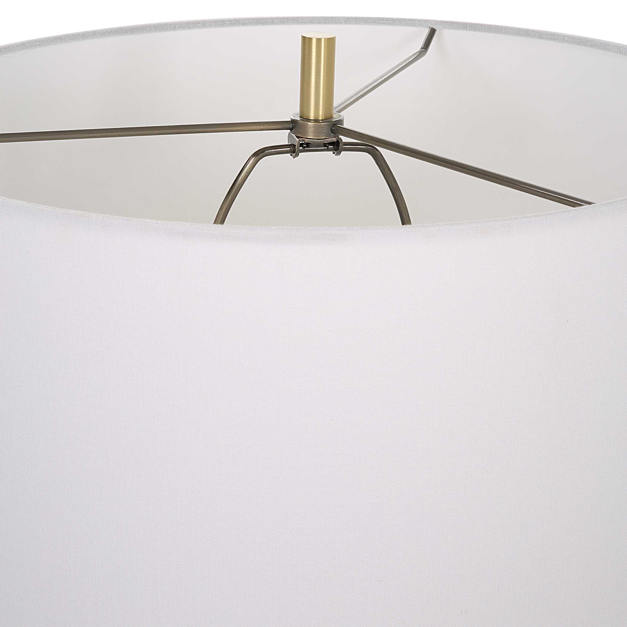 Ruse Whitewashed Table Lamp