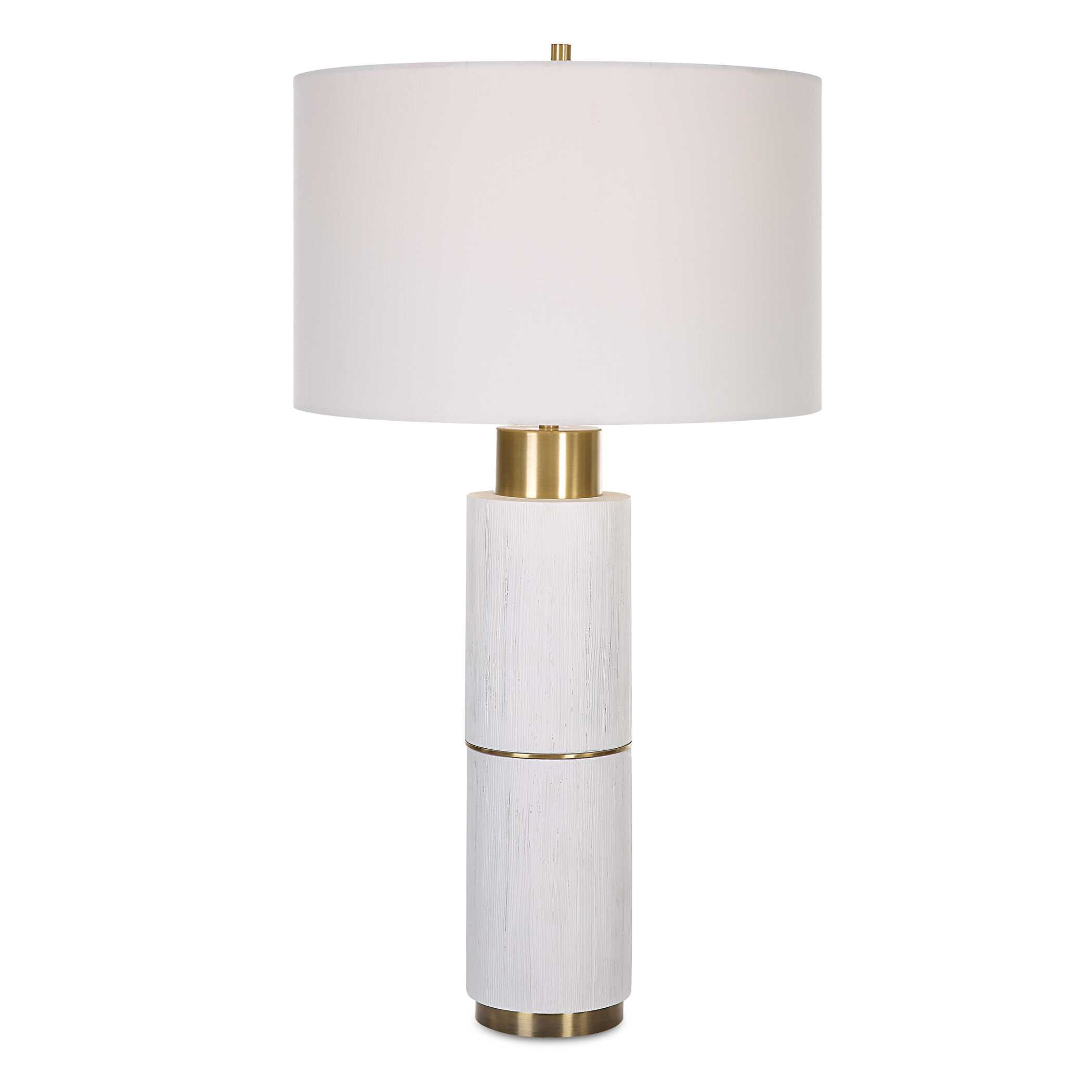 Ruse Whitewashed Table Lamp