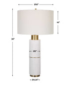 Ruse Whitewashed Table Lamp