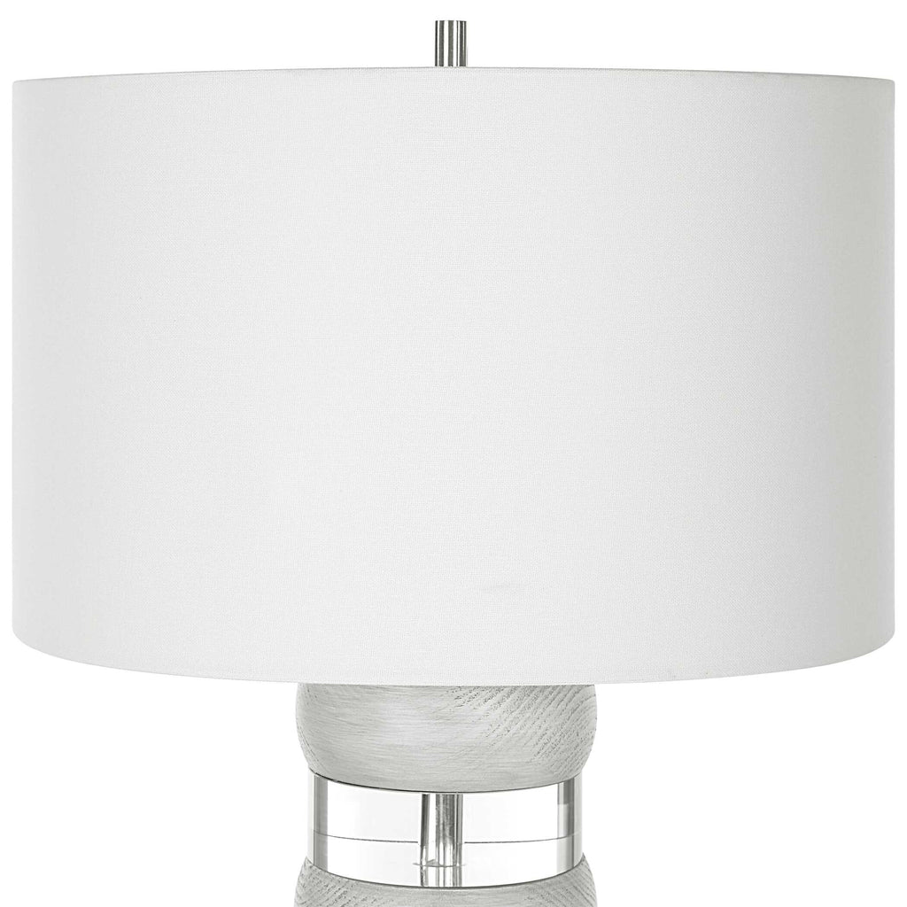 Band Together Crystal & Wood Table Lamp