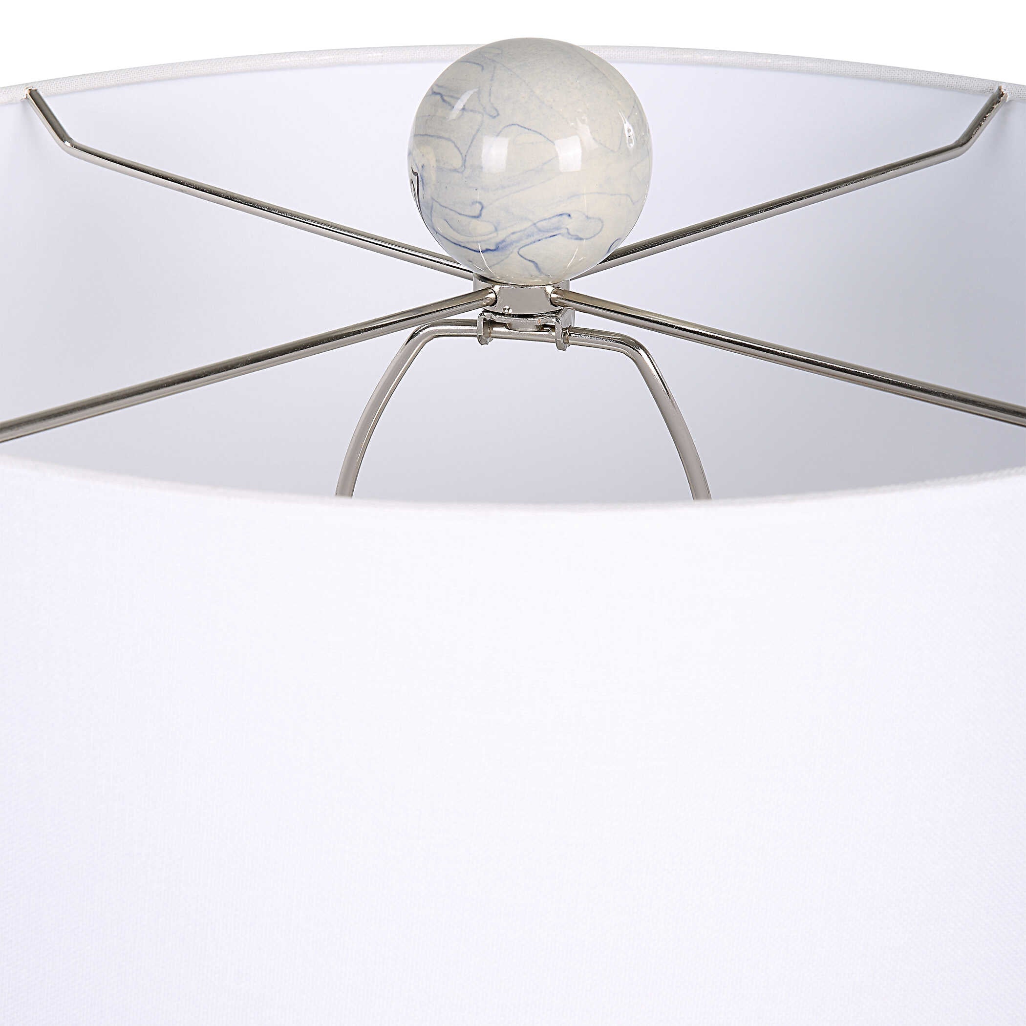 Waves Blue & White Accent Lamp