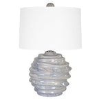 Waves Blue & White Accent Lamp